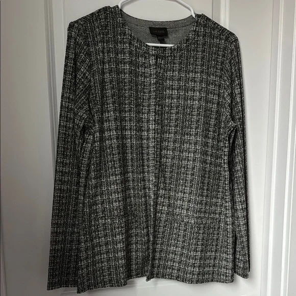 J. Jill| White Plaid sweater - Picture 1 of 6